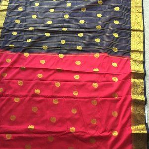 NEW Crape Silk Sari